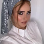 מטפחת לונג פייט מודפס אפור