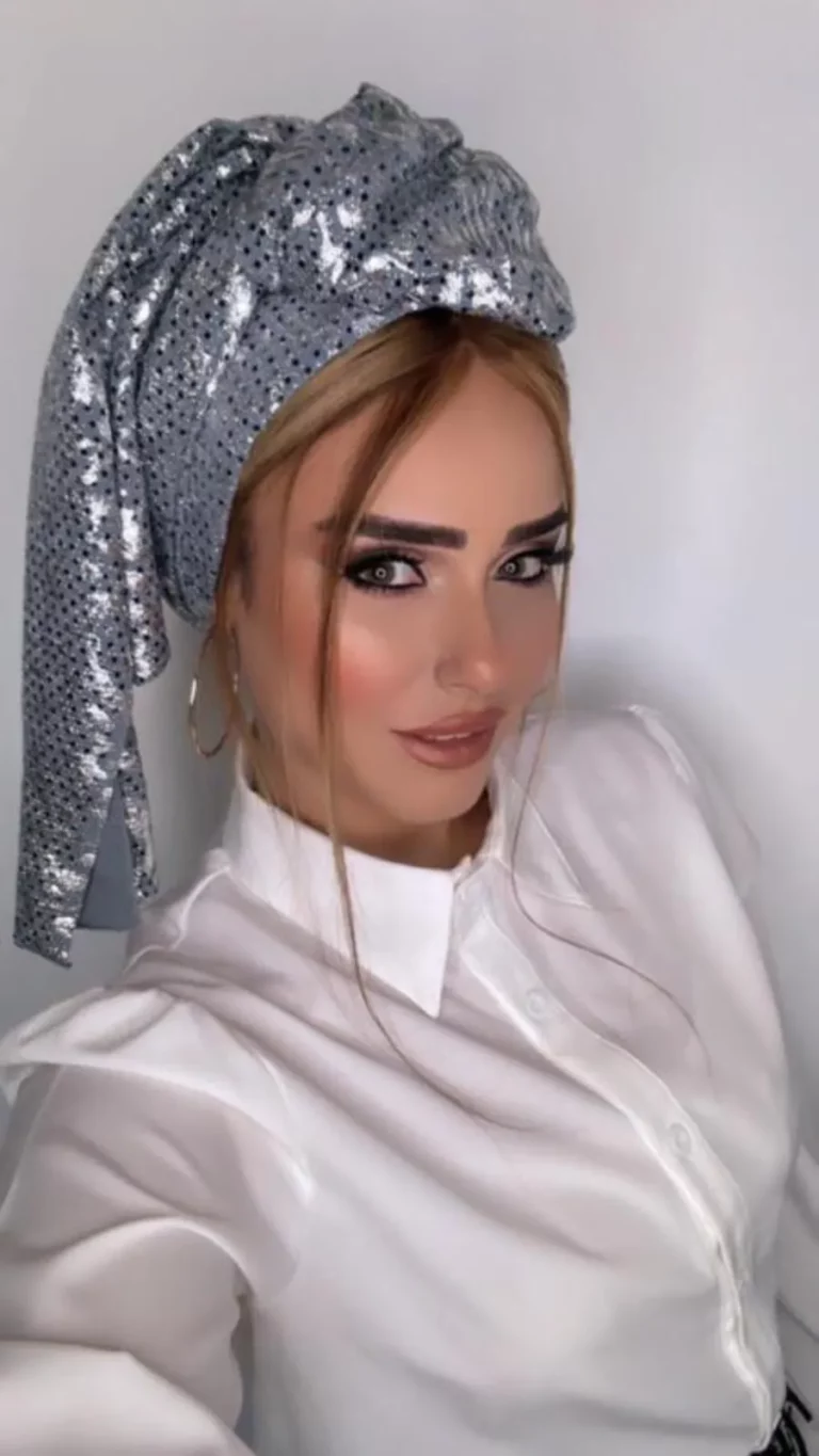 מטפחת לונג פייט מודפס אפור
